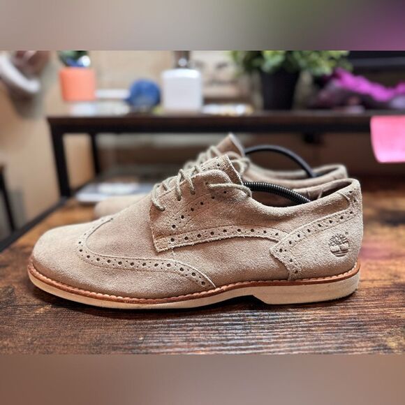 Timberland Tan‎ Stormbuck Brogue shoes size 12 - Picture 8 of 11